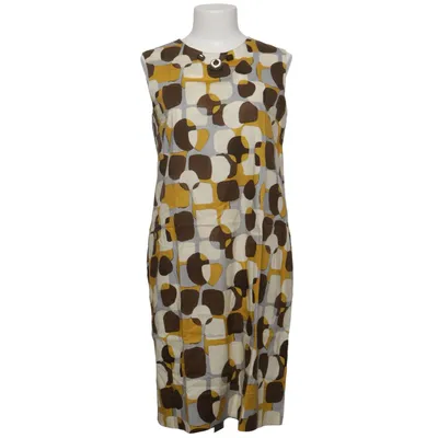 Jurk (Geel, Bruin, Wit, Meerkleurig) van 'S MaxMara Katoen, Elastaan