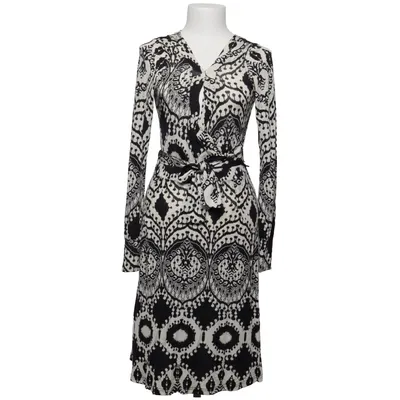 Wrap dress (Black, Beige) from R. Collection Elastane, Viscose