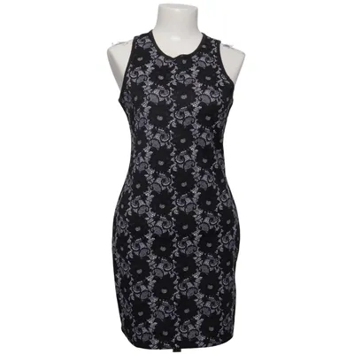 Kjole (Sort, Hvid) fra Derek Heart Elastan, Polyester