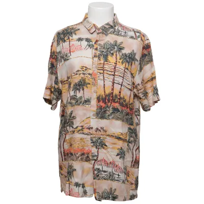 Skjorta (Beige, Flerfärgad) från Bershka Viskos