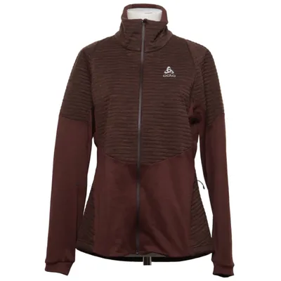 Træningsjakke (Brun) fra Odlo Elastan, Merinould, Polyester, Yakuld
