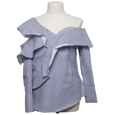 Blouse (Blue, White) from Self-Portrait Cotton, Polyester