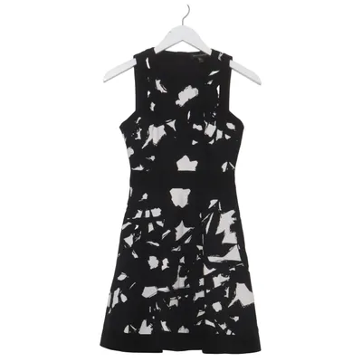Dress (Black, White) from Banana Republic Cotton, Polyester