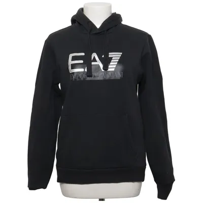 Hoodie (Black) from Emporio Armani Cotton, Elastane, Polyester