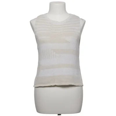 Slipover (Beige, Vit) från Mango Premium Akryl, Bomull, Linne