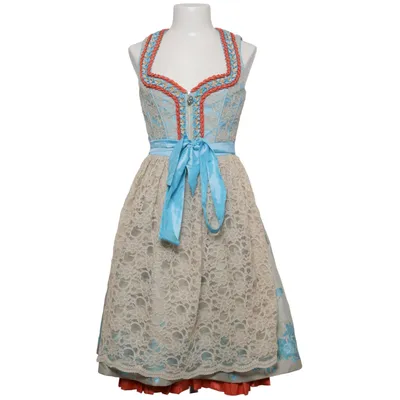Dirndl (Blå, Beige, Flerfärgad) från Wiesnkönig Bomull, Polyamid, Polyester