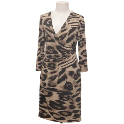 Jurk (Beige, Zwart) van Bonprix Elastaan, Polyester