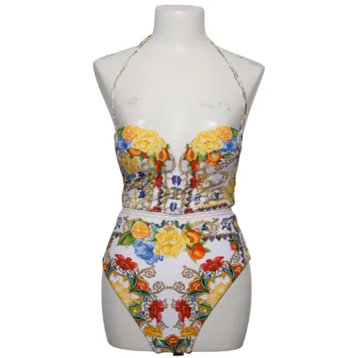 Badpak (Wit, Meerkleurig) van River Island Resort Elastaan, Polyamide, Polyester
