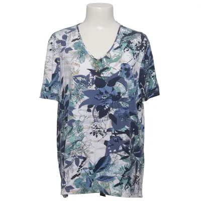 Haut (Blanc, Bleu, Vert) de Gina Laura Collection Élasthane, Viscose