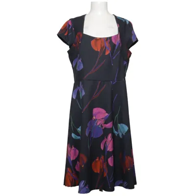 Jurk (Zwart, Meerkleurig) van Lost Ink Elastaan, Polyester