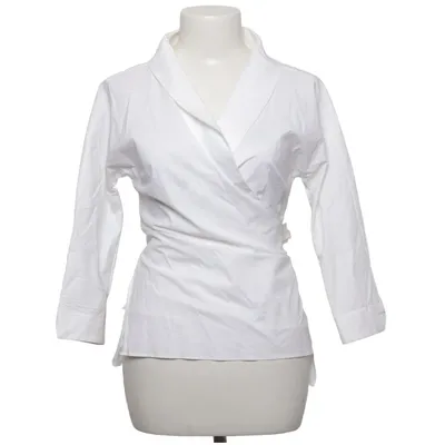 Wikkelblouse (Wit) van Etxart & Panno Katoen, Elastaan