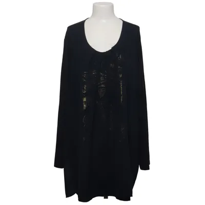 Top (Zwart, Goud) van Selection by Ulla Popken Elastaan, Polyester, Viscose