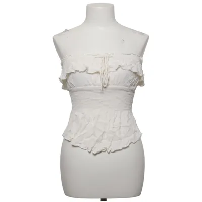 Top tube (Blanc) de Bershka Viscose