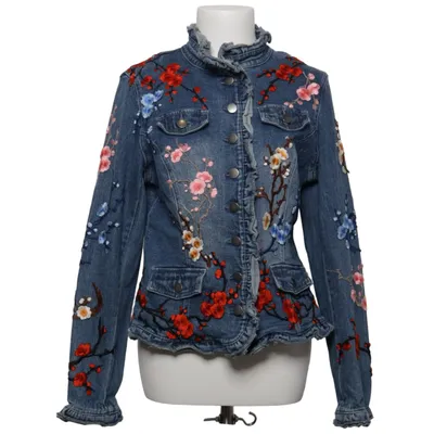 Denim jacket (Blue, Multicolored) from Alba Moda Cotton, Elastane