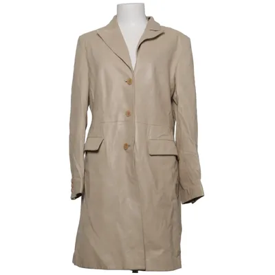 Leren jas (Beige) van Hampton