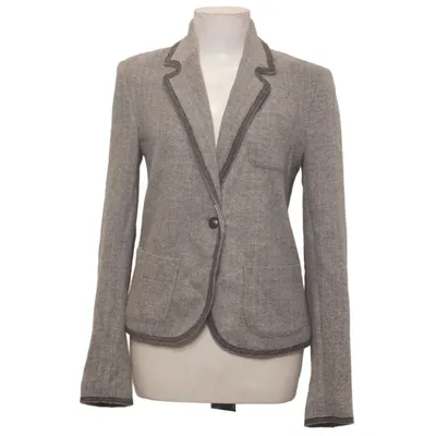Blazer (Grå) fra Mango Suit Bomuld, Polyester, Viscose
