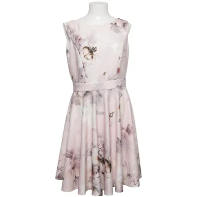 Klänning (Rosa, Flerfärgad) från Swing Elastan, Polyester