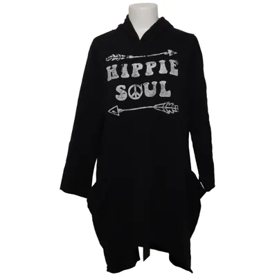 Robe à capuche (Noir) de AGL Coton, Élasthane