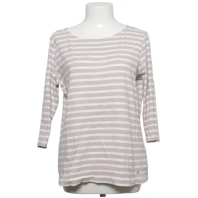 Lange mouwen shirt (Beige, Wit) van Tom Tailor Katoen