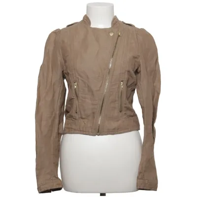 Bikerjacka (Beige) från The Garden Collection by H&M Linne, Ekologisk bomull