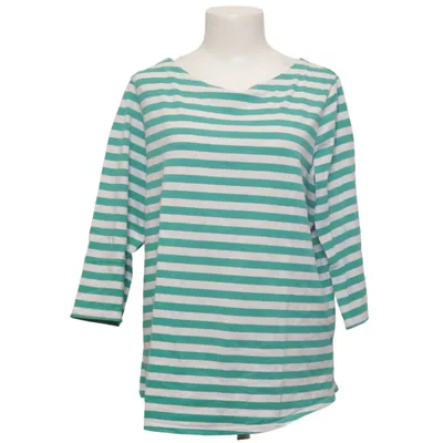 T-shirt à manches longues (Vert, Blanc) de BPC Bonprix Collection Coton, Élasthane