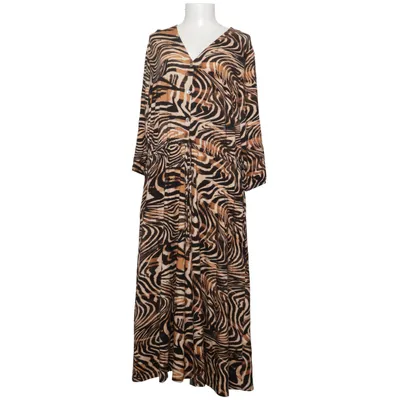 Klänning (Brun, Svart, Vit, Flerfärgad) från Peter Hahn Elastan, Viskos