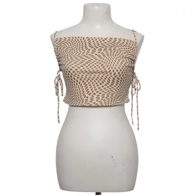 Crop top (Beige, Brun)