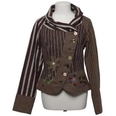 Blazer (Braun, Weiß) von Rainbow Baumwolle
