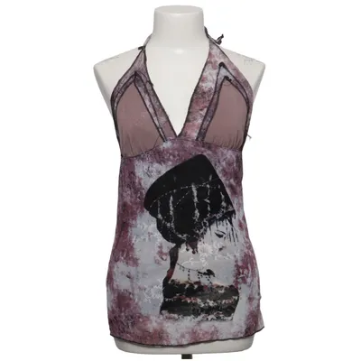 Halterneck top (Lilla, Sort, Hvid) fra JV Selection