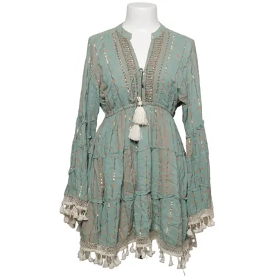 Klänning (Grön, Flerfärgad) från Boho Viskos