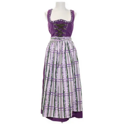 Dirndl (Violet, Vert, Blanc) de Landhaus Coton