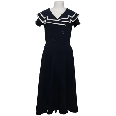 Klänning (Blå) från Bettie Page Elastan, Polyester, Viskos