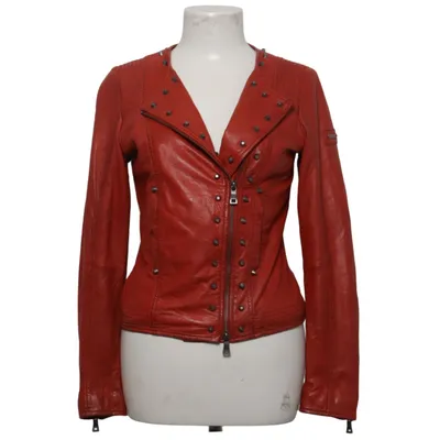 Lederjacke (Rot) von Jilani Collection Leder, Polyester