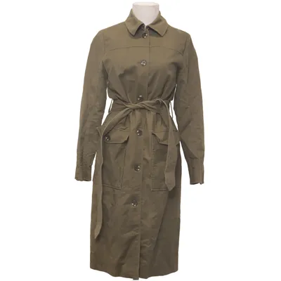 Trenchcoat (Groen) van Dobber Katoen, Elastaan, Polyester, Viscose