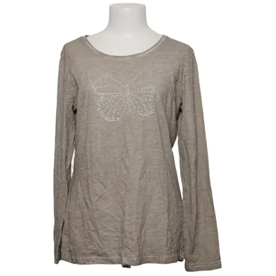 Long sleeve T-shirt (Beige) from New View Cotton