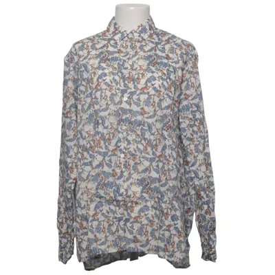 Shirt (Wit, Blauw, Bruin) van Rossana Diva Katoen