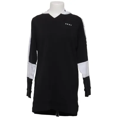 Huvtröja (Svart, Vit) från DKNY Sport Bomull, Polyester
