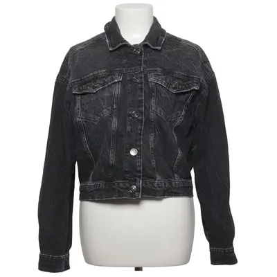 Denimjakke (Sort) fra ONLY Blue Denim Bomuld