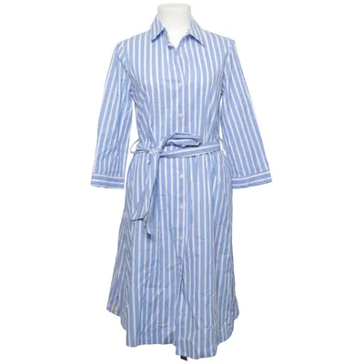 Robe chemise (Bleu, Blanc) de Liebesglück Coton, Élasthane