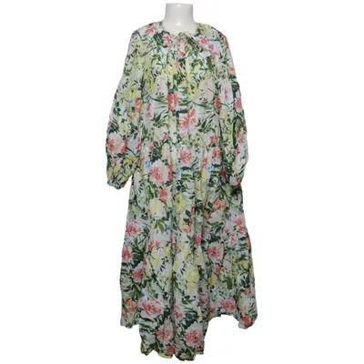 Långklänning (Vit, Flerfärgad) från H&M Bomull