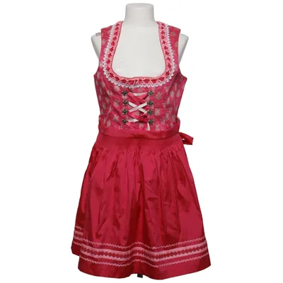 Dirndl (Roze, Wit) van Alphorn Katoen, Polyester