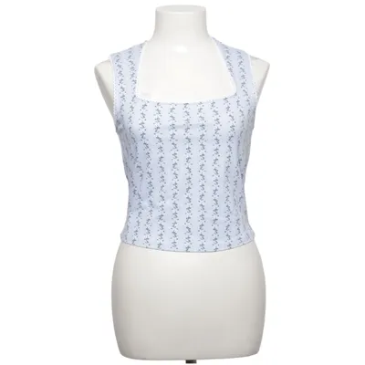 Tank­top (Blau, Weiß, Mehrfarbig) von Divided by H&M Baumwolle, Elasthan