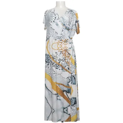 Wrap dress (White, Multicolored) from Maria Villalobos