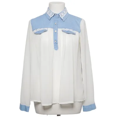 Blouse (Blue, White) from Paccio