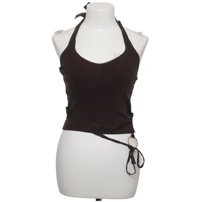 Haltertop (Bruin) van Bershka Polyester, Viscose