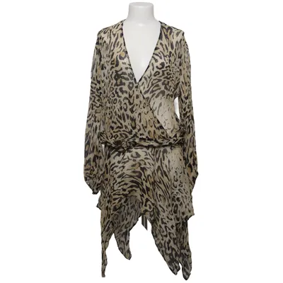 Kjole (Beige, Sort) fra Zara Viscose