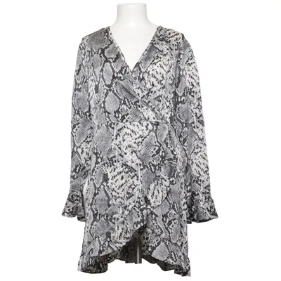 Klänning (Grå, Vit) från Aikha Polyester