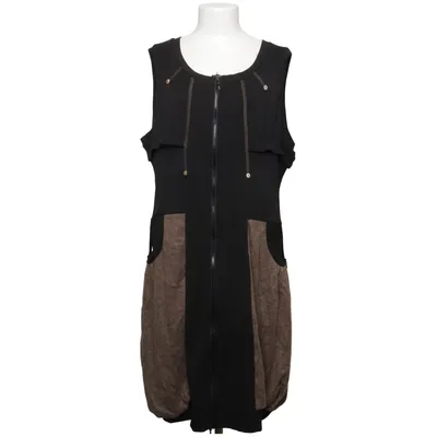 Dress (Black, Brown) from Franstyle Acrylic, Elastane, Polyester