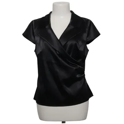 Blouse portefeuille (Noir) de Ashley Brooke Élasthane, Polyester