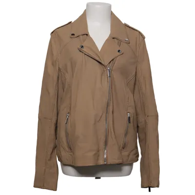 Bikerjacka (Beige) från Manguun Skinn, Polyester